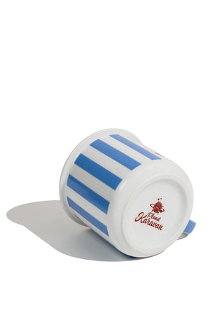 Porcelain Mug (Blue Stripes)