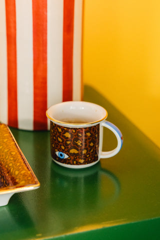 Porcelain Espresso Mug (Leopard)
