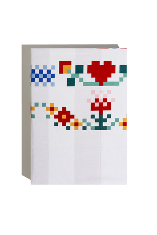 karavan clothing planet homeware collection fall winter 25 26 duvet cover pixel floral red stripes