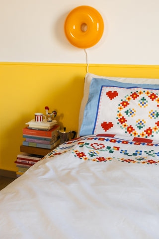 karavan clothing planet homeware collection fall winter 25 26 pillow case set pixel floral