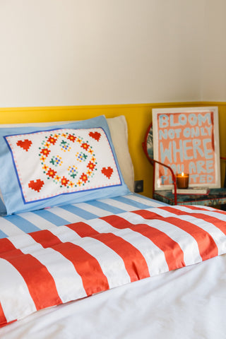 karavan clothing planet homeware collection fall winter 25 26 pillow case set pixel floral