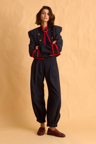 karavan clothing fashion fall winter 25 homecoming krvn collection sheila jacket blue