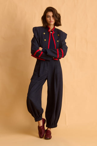 karavan clothing fashion fall winter 25 homecoming krvn collection dominga trousers blue