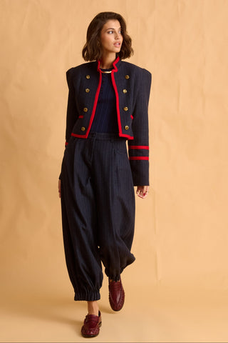 karavan clothing fashion fall winter 25 homecoming krvn collection sheila jacket blue