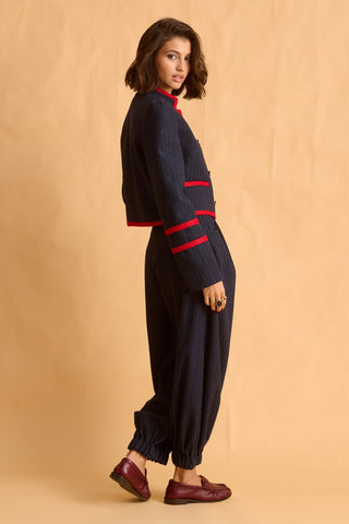 karavan clothing fashion fall winter 25 homecoming krvn collection sheila jacket blue