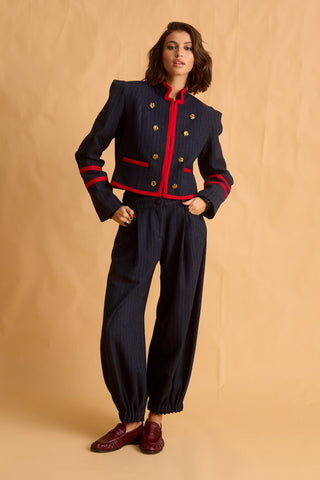 karavan clothing fashion fall winter 25 homecoming krvn collection sheila jacket blue