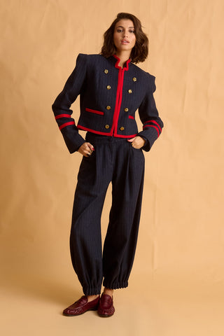 karavan clothing fashion fall winter 25 homecoming krvn collection dominga trousers blue