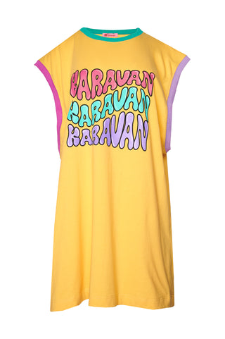 karavan clothing fashion spring summer 26 nai weekendwear collection dorrin mini dress banana yellow