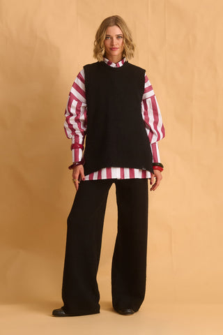 karavan clothing fashion fall winter 25 homecoming krvn collection drury knitted vest black