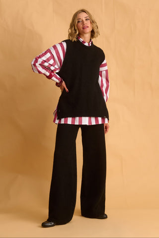 karavan clothing fashion fall winter 25 homecoming krvn collection drury knitted vest black