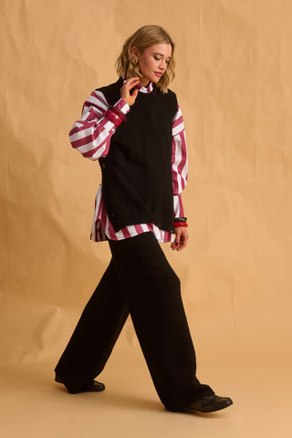 karavan clothing fashion fall winter 25 homecoming krvn collection drury knitted vest black