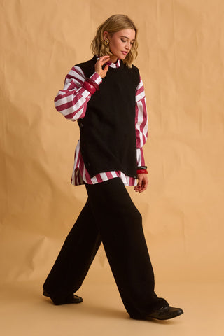 karavan clothing fashion fall winter 25 homecoming krvn collection nemy knitted trousers black