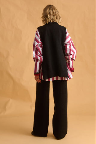 karavan clothing fashion fall winter 25 homecoming krvn collection nemy knitted trousers black