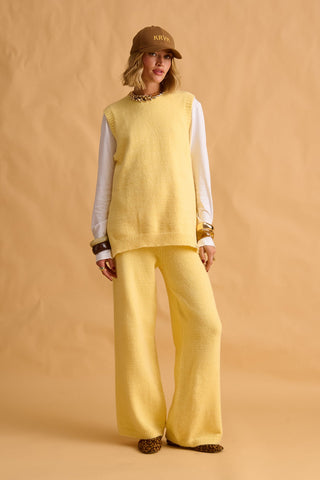 karavan clothing fashion fall winter 25 homecoming krvn collection drury knitted vest lemon