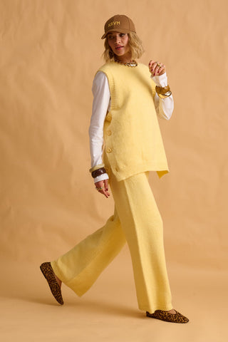 karavan clothing fashion fall winter 25 homecoming krvn collection drury knitted vest lemon