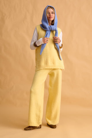 karavan clothing fashion fall winter 25 homecoming krvn collection drury knitted vest lemon