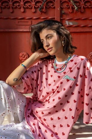 karavan clothing fashion spring summer 26 nai special issue collection juno tee pink red hearts