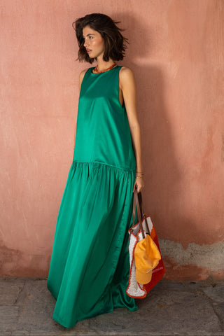 karavan clothing fashion spring summer 26 nai special issue collection olivia dress green