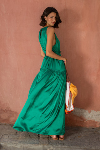 karavan clothing fashion spring summer 26 nai special issue collection olivia dress green