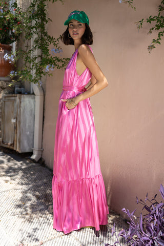 karavan clothing fashion spring summer 26 nai special issue collection selma dress pink stripes