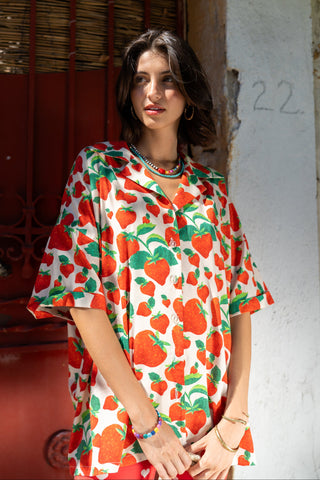 karavan clothing fashion spring summer 26 nai special issue collection zinnia shirt strawberries