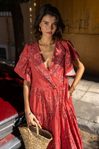 karavan clothing fashion spring summer 26 nai special issue collection angel dress bandana red