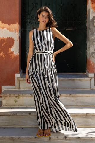 karavan clothing fashion spring summer 26 nai special issue collection olive dress black white stripes