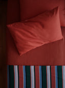 karavan clothing fashion spring summer 24 that moment homeware collection percale fitted sheet ginger