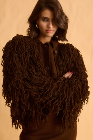 karavan clothing fashion fall winter 25 homecoming krvn collection kristin knitted cardigan brown