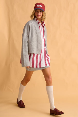 karavan clothing fashion fall winter 25 homecoming krvn collection irma shirt bordeaux stripes