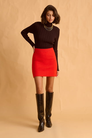 karavan clothing fashion fall winter 25 homecoming krvn collection velma knitted top brown