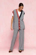 karavan fall winter 26' collection leona knitted trousers grey