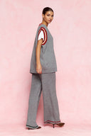 karavan fall winter 26' collection betsy knitted vest grey