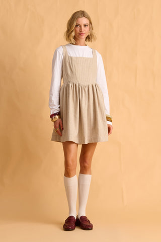 karavan clothing fashion fall winter 25 homecoming krvn collection mina mini dress beige