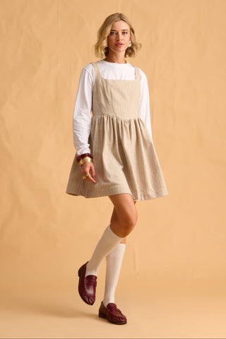 karavan clothing fashion fall winter 25 homecoming krvn collection mina mini dress beige