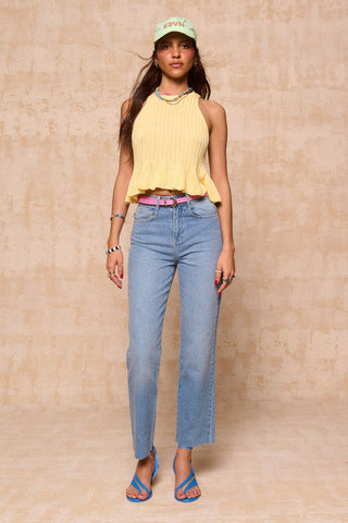 karavan clothing fashion krvn spring summer 26 nai collection brooke knitted top yellow