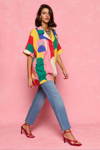 karavan clothing fashion spring summer 26 nai collection janna shirt multicolor block stripes