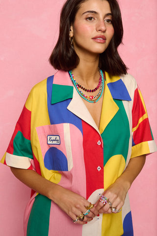 karavan clothing fashion spring summer 26 nai collection janna shirt multicolor block stripes