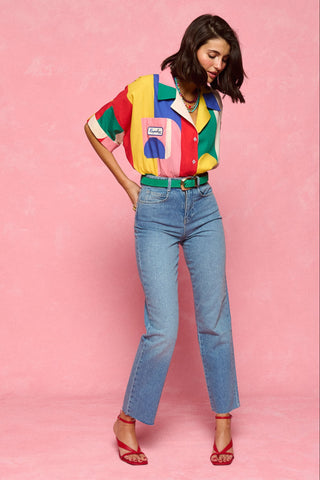 karavan clothing fashion spring summer 26 nai collection janna shirt multicolor block stripes