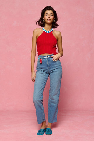karavan clothing fashion spring summer 26 nai collection elif jeans light blue