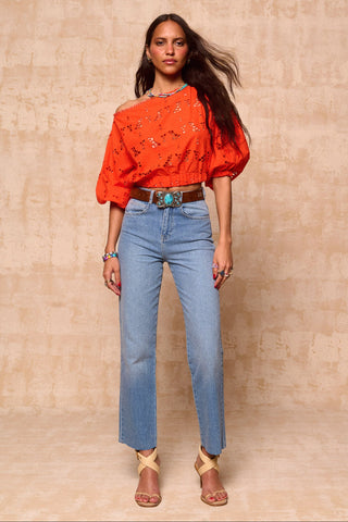 karavan clothing fashion krvn spring summer 26 nai collection tonia top orange