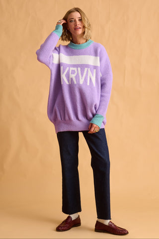 karavan clothing fashion fall winter 25 homecoming krvn collection elvira knitted sweater lilac