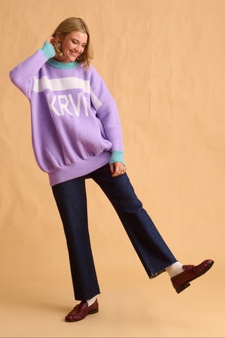karavan clothing fashion fall winter 25 homecoming krvn collection elvira knitted sweater lilac