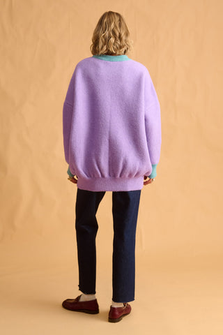 karavan clothing fashion fall winter 25 homecoming krvn collection elvira knitted sweater lilac