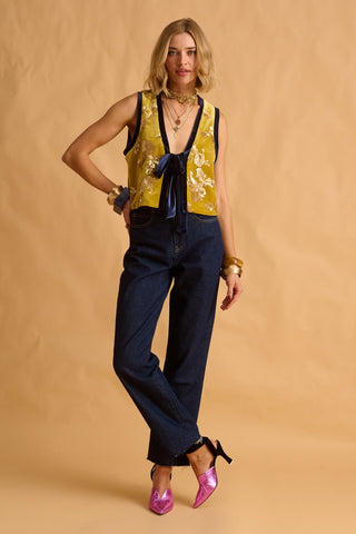 karavan clothing fashion fall winter 25 krvn homecoming collection sabrina vest lime