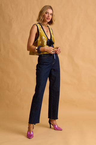 karavan clothing fashion fall winter 25 krvn homecoming collection sabrina vest lime