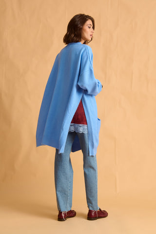 karavan clothing fashion fall winter 25 homecoming krvn collection darcy knitted cardigan light blue