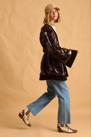 karavan clothing fashion fall winter 25 krvn homecoming collection miriam kimono brown