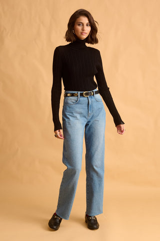 karavan clothing fashion fall winter 25 homecoming krvn collection velma knitted top black