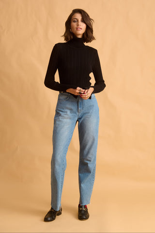 karavan clothing fashion fall winter 25 homecoming krvn collection velma knitted top black